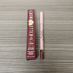 Too Faced Killer Liner Waterproof Eyeliner Metallic Burgundy New in box